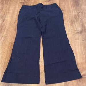 NY & Company Navy Wide-Leg Pants